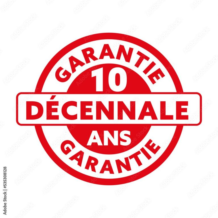 Garantie décennal Logo de garantie décennal pour travaux de toiture réparation et réfection